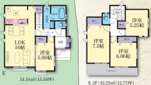 横浜市瀬谷区上瀬谷町１８番　新築分譲住宅全５棟　Ｅ号棟