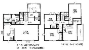 横浜市旭区川島町3期　新築一戸建　1号棟