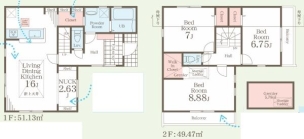 横浜市瀬谷区東野　新築分譲住宅全3棟　1号棟