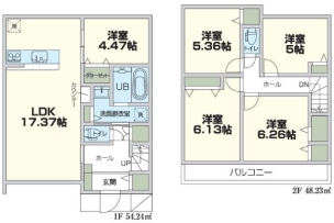 横浜市保土ヶ谷区月見台　新築分譲住宅全2棟　1号棟