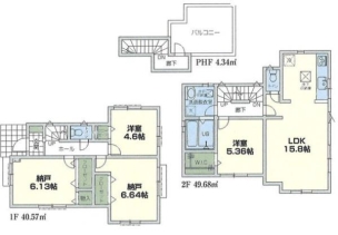 横浜市南区別所522②　新築分譲住宅全2棟　2号棟