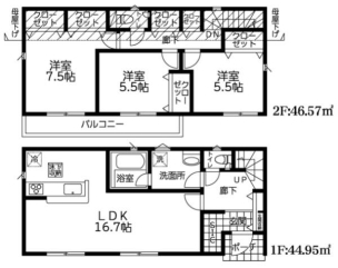 横浜市戸塚区影取町第9　新築分譲住宅全9棟　1号棟